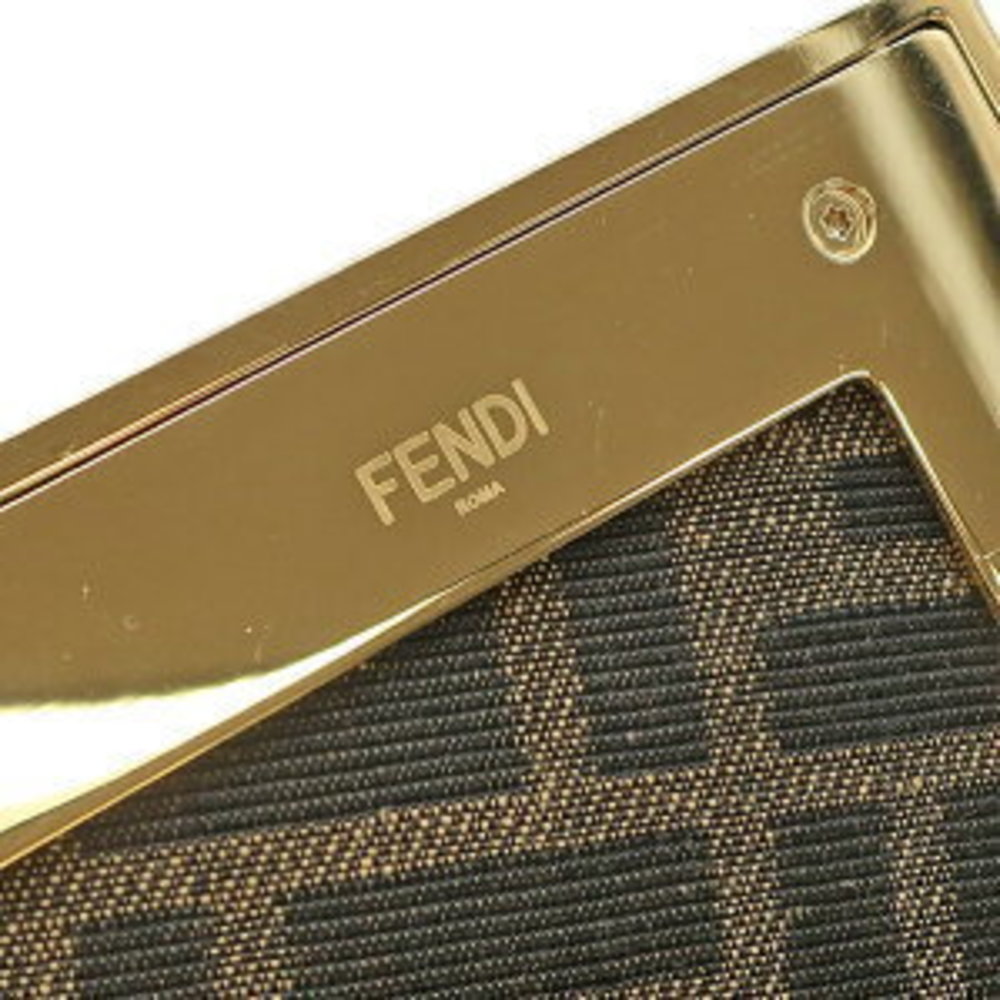 Fendi Clutch Bag First Python White Grey - image 8